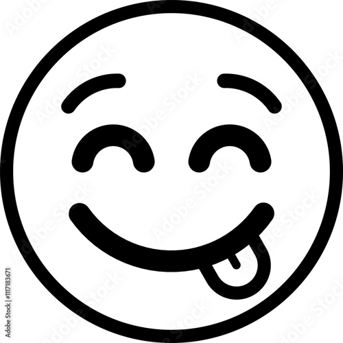 smiling expression emoticon vector. symbol, illustration, sign