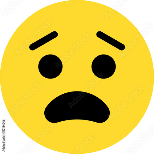 sad expression emoticon vector. symbol, illustration, sign