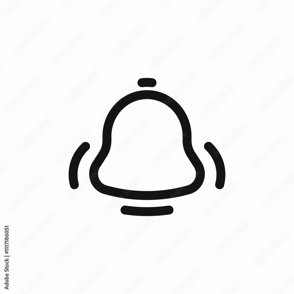 Obraz premium notification bell alarm icon sign vector