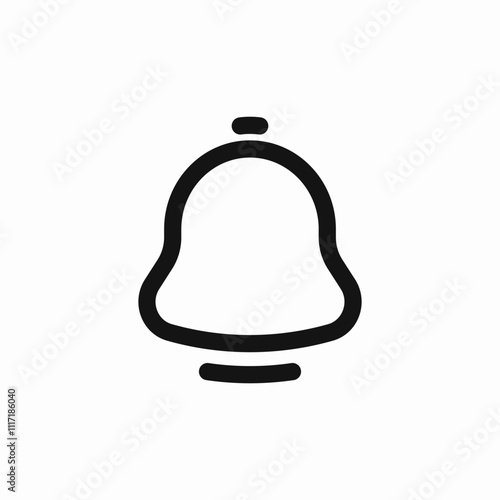 notification bell icon sign vector