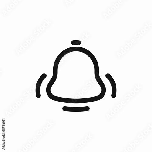 notification bell alarm icon sign vector