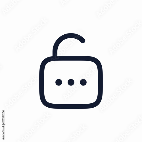 password unlock icon sign vector