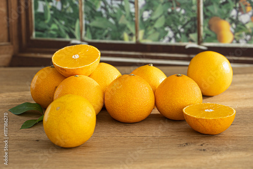 Hwanggeumhyang, a kind of tangerine similar to Jeju Island tangerines photo