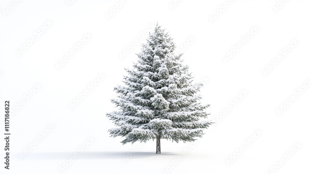 Snow Covered Evergreen Tree Winter Nature Christmas Tree Snow Covered Evergreen Tree Winter Nature Christmas Tree