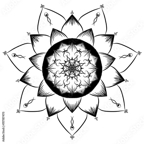 Mandala flower5 photo