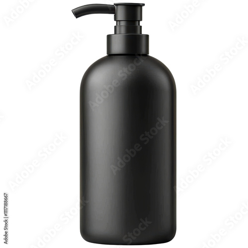 Elegant Black Pump Bottle for Skin Care Products with Sleek Modern Design and Versatile Use