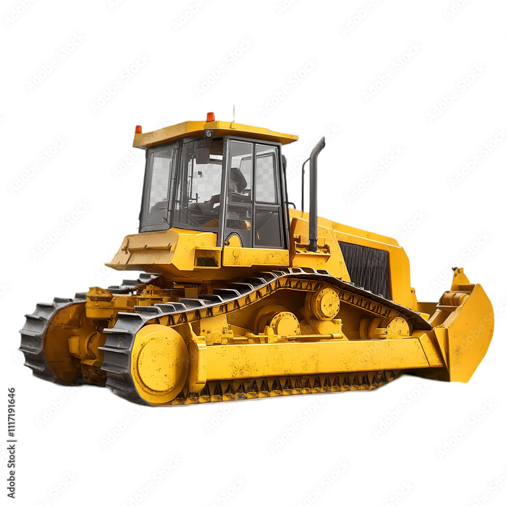 bulldozer isolated on white or transparent background bulldozer isolated on white or transparent background