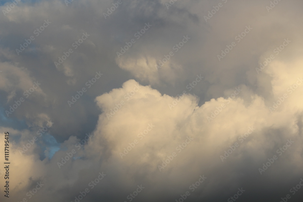 Image of a fantasy cloud beautifully spread across the sky at Gijang-gun Imrang Beach Image of a fantasy cloud beautifully spread across the sky at Gijang-gun Imrang Beach