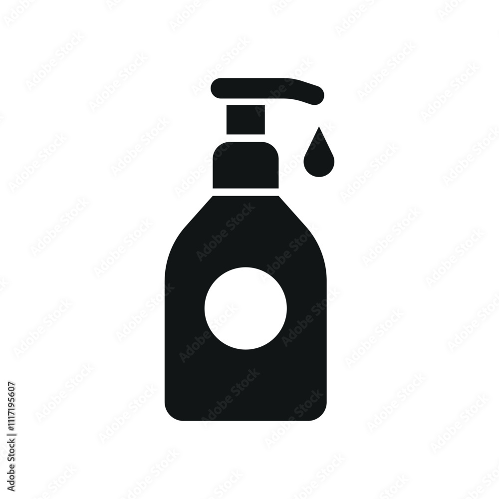 Liquid soap icon features clean lines and elegance, enhancing any digital concept. Liquid soap icon features clean lines and elegance, enhancing any digital concept.