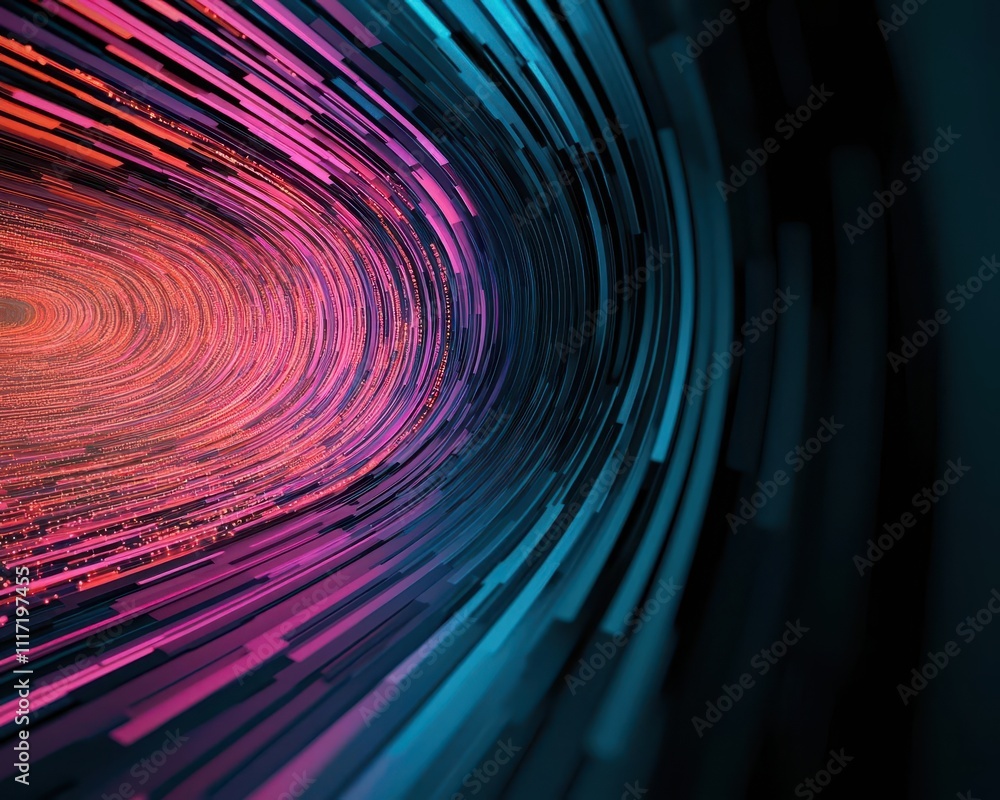 Obraz premium Abstract visualization of AI trading algorithms processing stock market data, smart technology in action, automated financial success