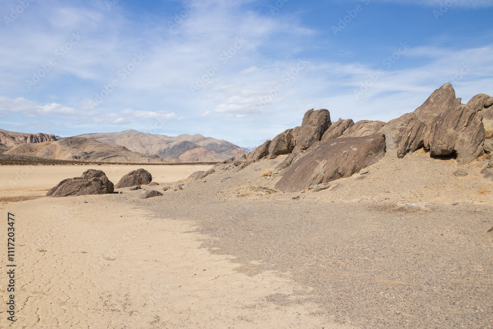 The Grandstand rock formations at The Racetrack at Death Valley National Park, California The Grandstand rock formations at The Racetrack at Death Valley National Park, California