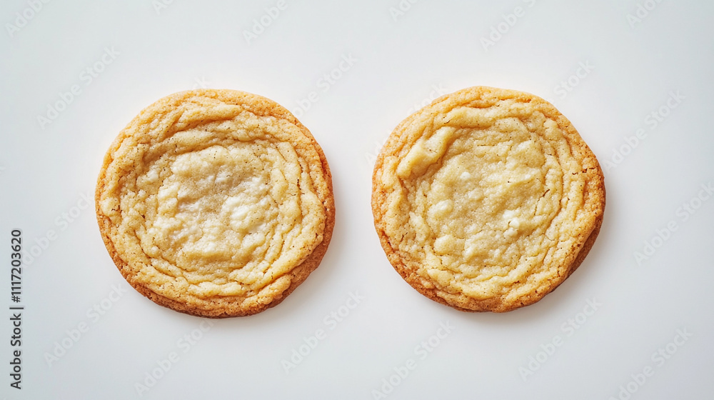 Fototapeta premium Two Delicious Buttery Shortbread Cookies