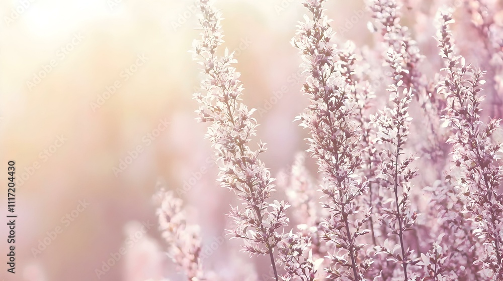 Soft pink flowers blooming in sunlight. Pastel floral background. Perfect for spring or summer designs. Soft pink flowers blooming in sunlight. Pastel floral background. Perfect for spring or summer designs.