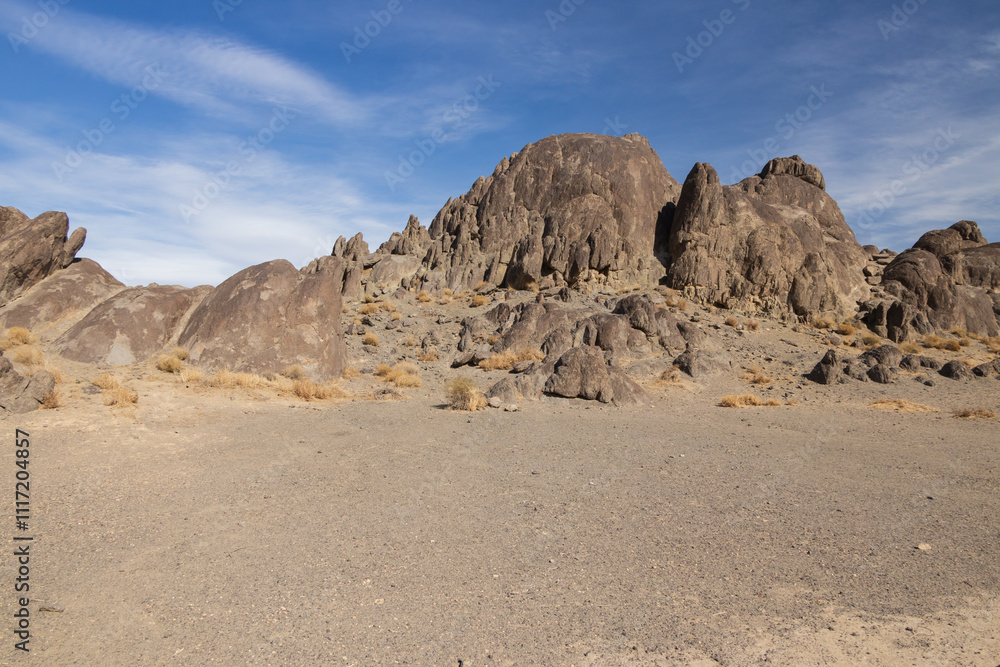The Grandstand rock formations at The Racetrack at Death Valley National Park, California The Grandstand rock formations at The Racetrack at Death Valley National Park, California