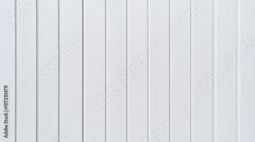 White vertical wood paneling texture background.