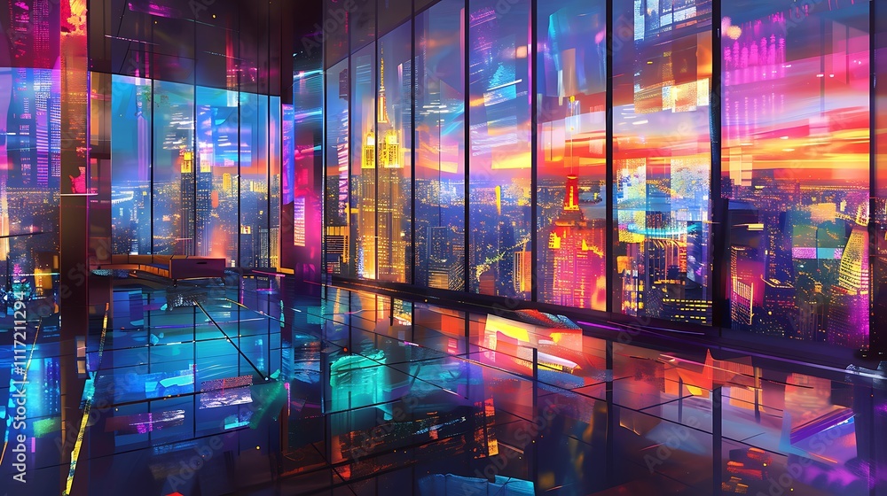 Fototapeta premium Abstract Geometric and Colorful Splashes Collection for Creative Backgrounds