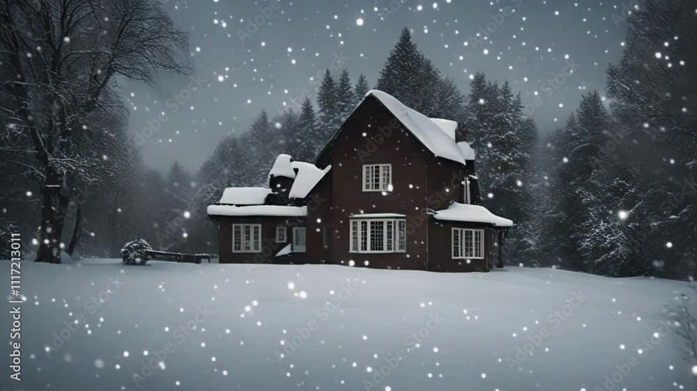 house in the snow house in the snow