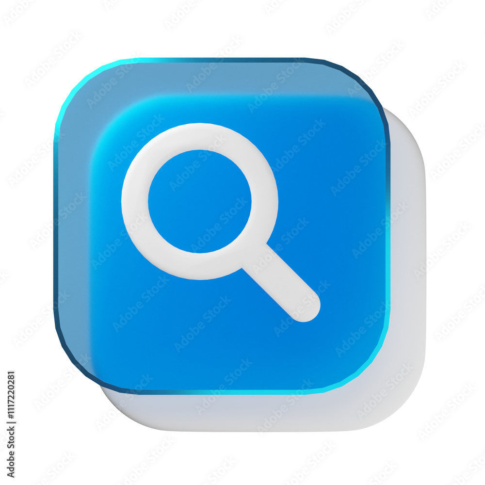 Glassmorphism search icon Glassmorphism search icon