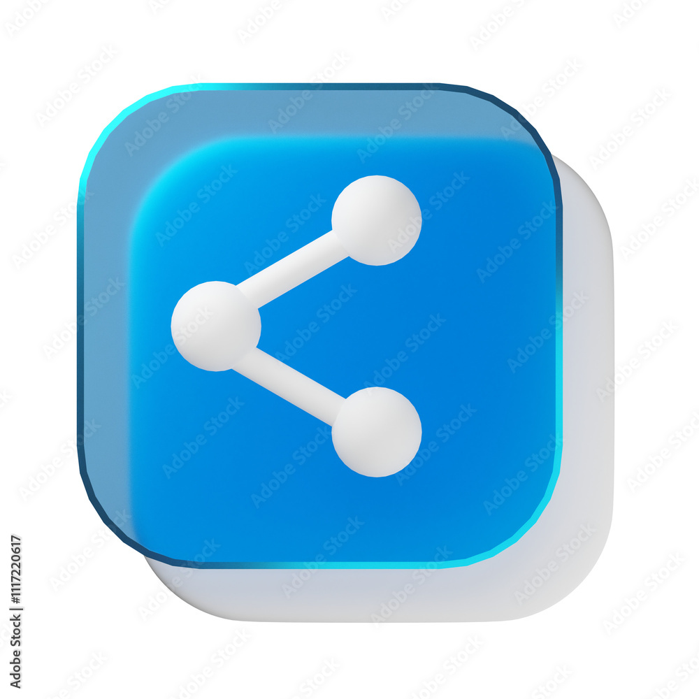Glassmorphism share icon Glassmorphism share icon