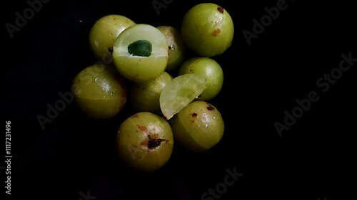 Indian gooseberry fresh fruites video photo