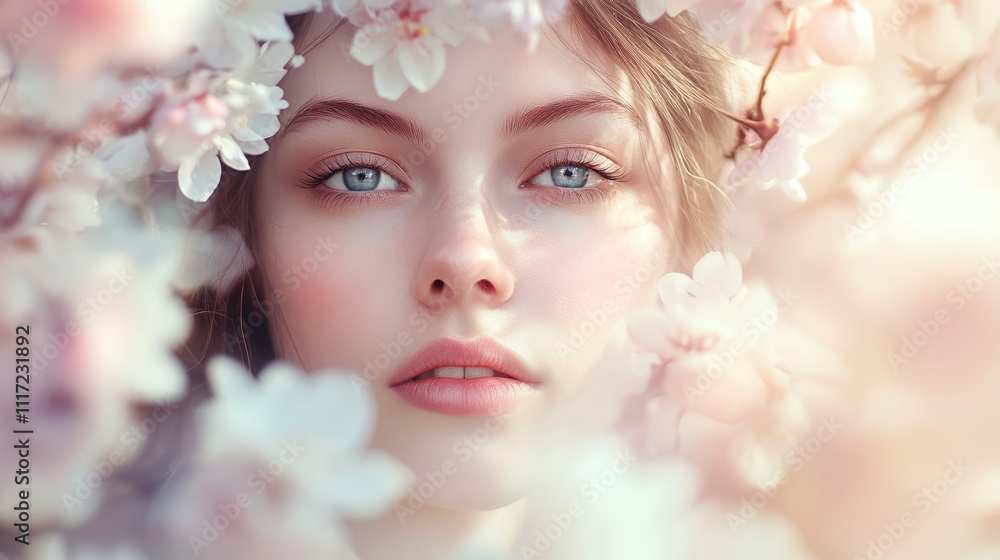 portrait of a woman with flowers, surrounded by flowers
portrait of a woman with flowers, surrounded by flowers