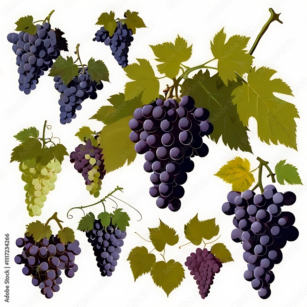 Fototapeta premium grapes on vine