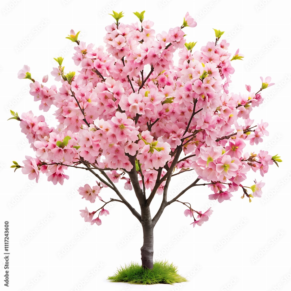 Pink Flower Plant with white Background Pink Flower Plant with white Background