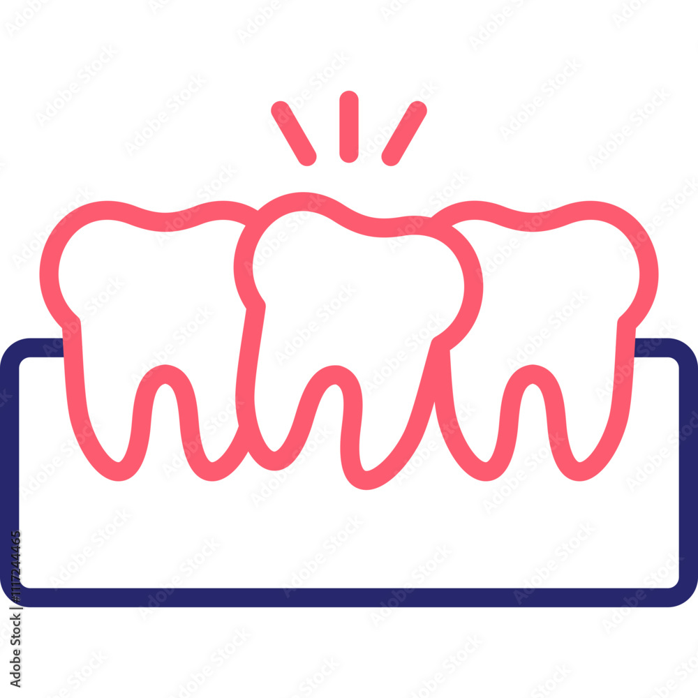 Crowded Teeth Icon Crowded Teeth Icon