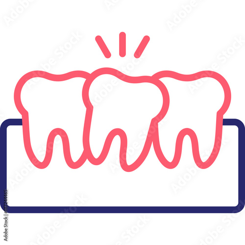 Crowded Teeth Icon