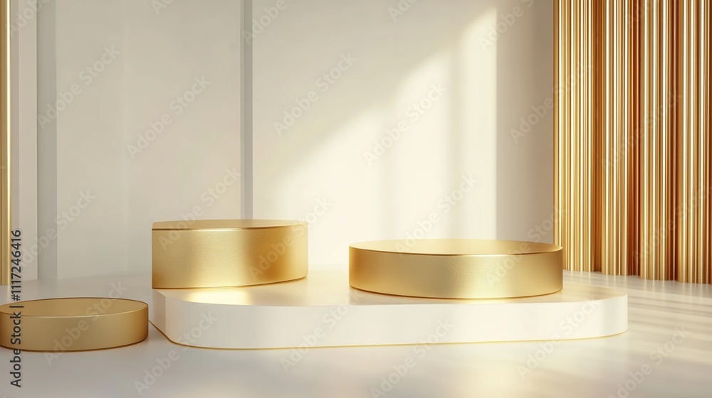 podium with silver and bronze
