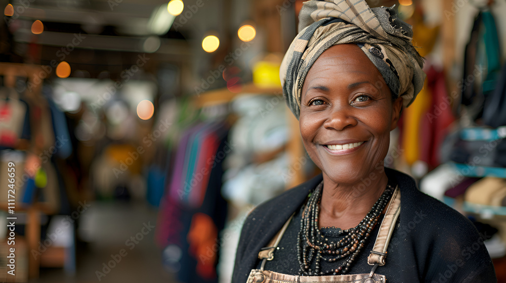Smiling portrait of a happy female african and american women ai Smiling portrait of a happy female african and american women ai
