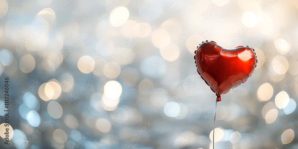 Red Heart Balloon with Soft Blue Bokeh Background
Red Heart Balloon with Soft Blue Bokeh Background