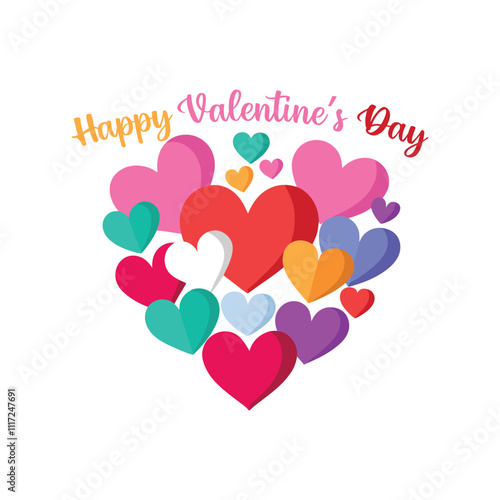 Happy valentine's day in heart