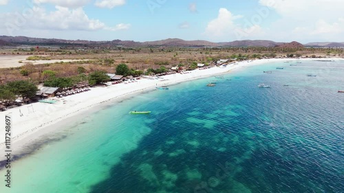 Wallpaper Mural 4K Drone Shot: Stunning Aerial View of Lombok's Pristine Beaches Torontodigital.ca