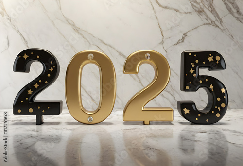 Ai generated happy new year 2025 card