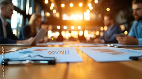 Wallpaper Mural Group of Diverse Startup Founders Engaged in Discussion Over Business Plans and Metrics in a Modern Office Space During a Strategic Meeting Torontodigital.ca
