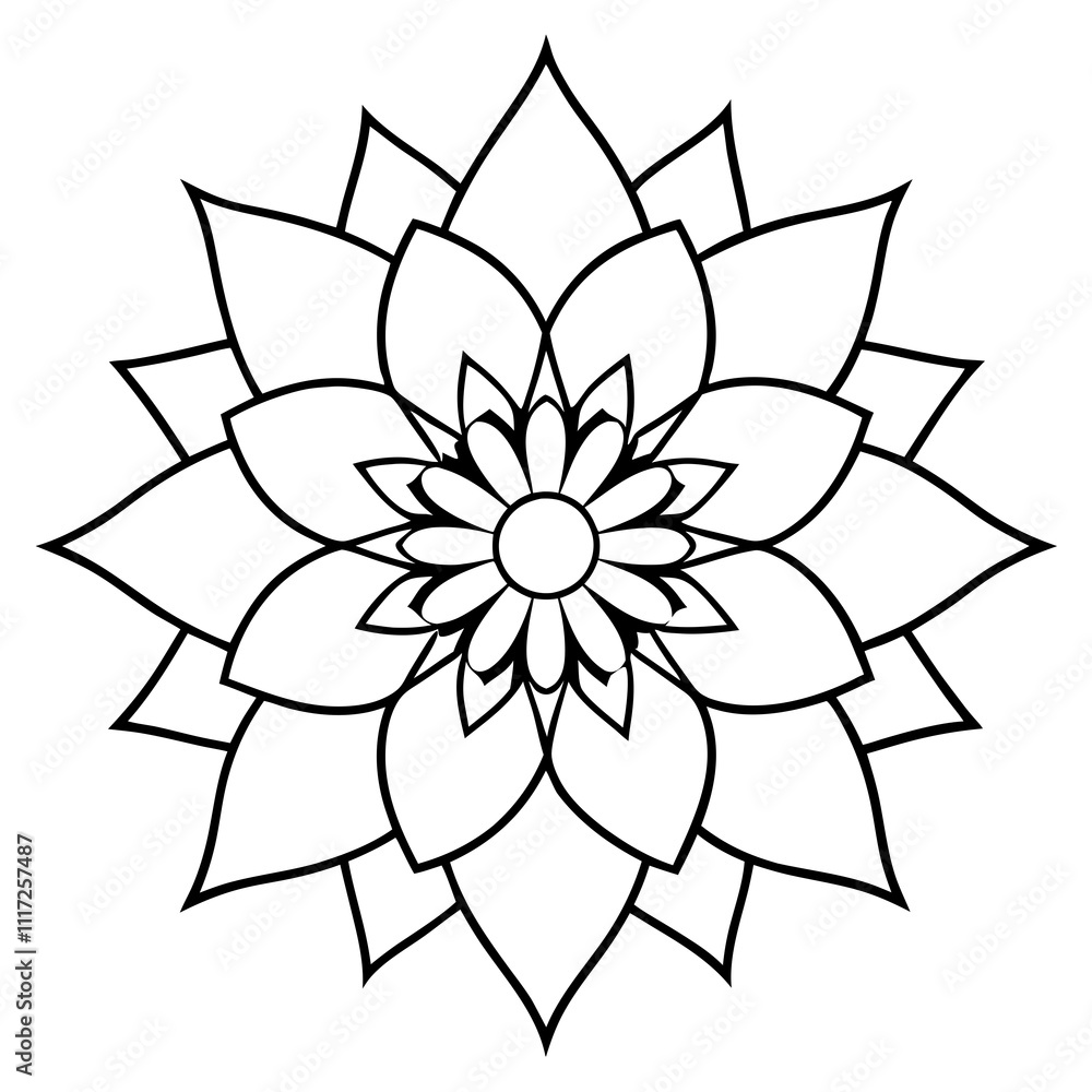 lotus flower vector, mandala-floral lotus flower vector, mandala-floral