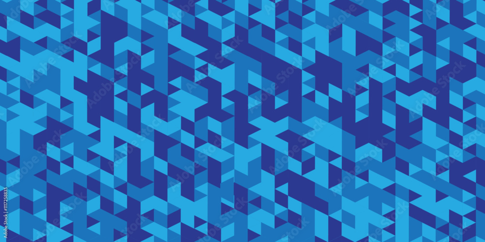 Abstract geometric blue, green seamless low polygon triangle texture wallpaper. Triangle shape retro wall grid pattern geometric ornament tile vector square element design. Abstract geometric blue, green seamless low polygon triangle texture wallpaper. Triangle shape retro wall grid pattern geometric ornament tile vector square element design.