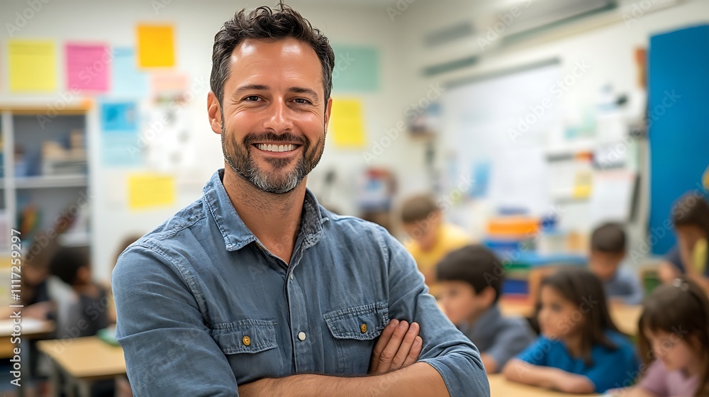 Obraz premium Engaging teacher interactions in classroom learning environments