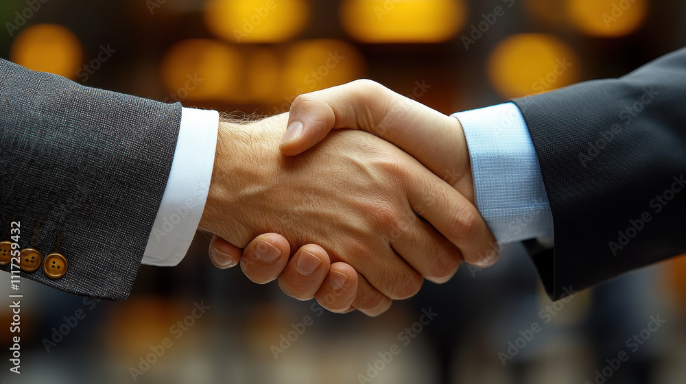 close up of handshake between two business partners close up of handshake between two business partners