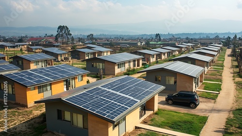 Sustainable Housing Development: Eco-Friendly Homes with Solar Panels