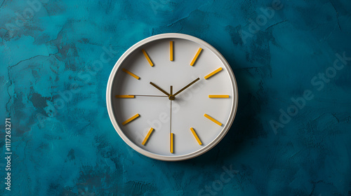 Wallpaper Mural clock on wall on plain background ai  Torontodigital.ca