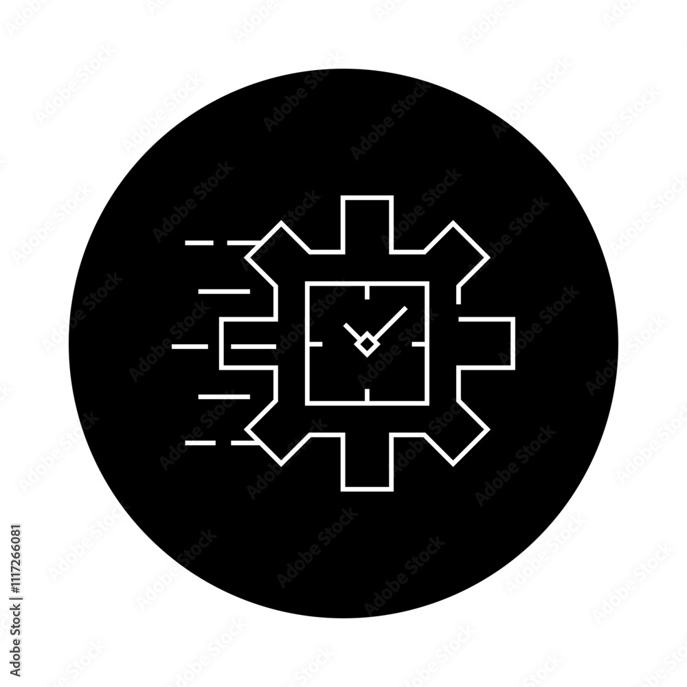 Effectivity and time management – Clock Representing Productivity and Efficiency Effectivity and time management – Clock Representing Productivity and Efficiency