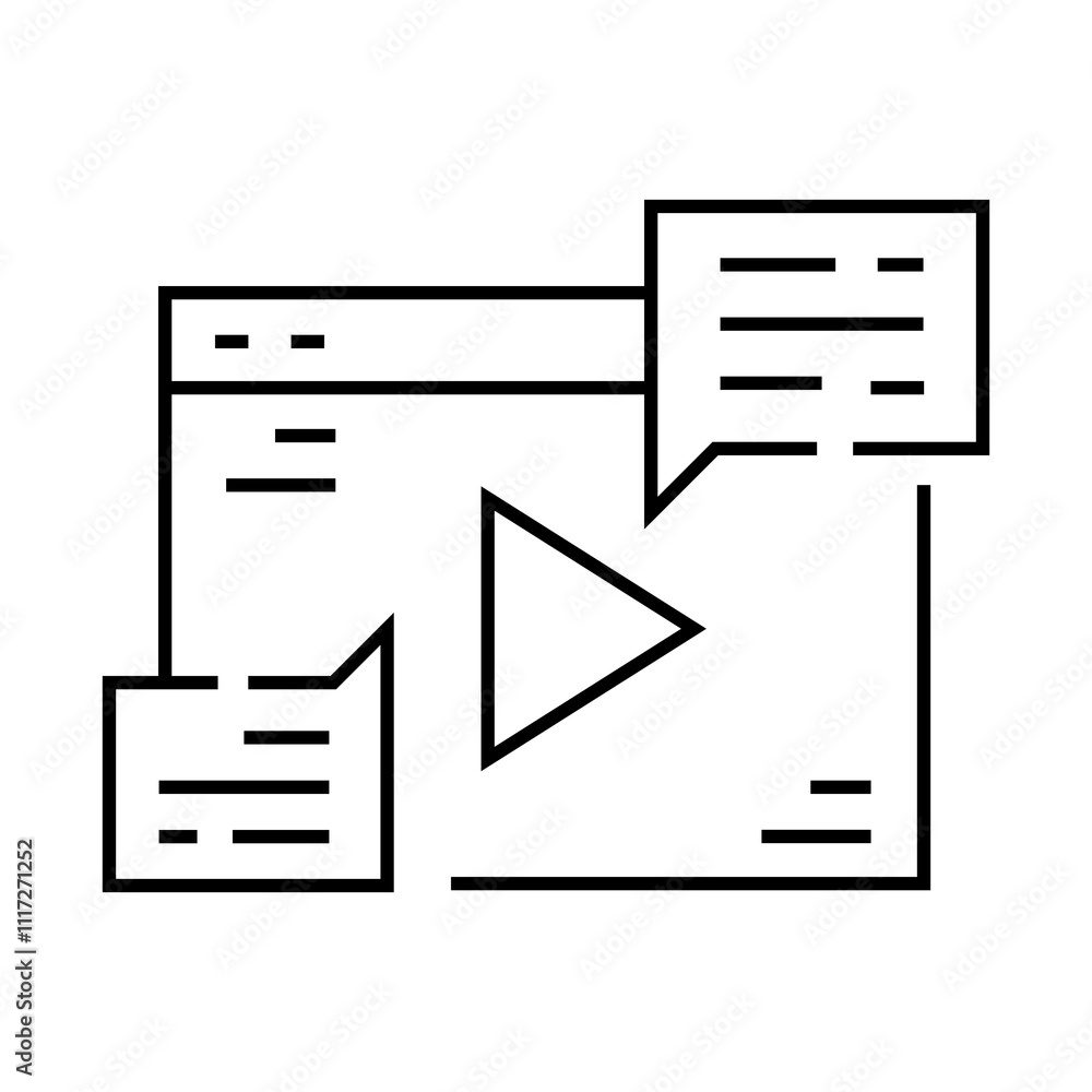Digital Lessons – Screen with Play Button Representing Online Tutorials and Resources Digital Lessons – Screen with Play Button Representing Online Tutorials and Resources