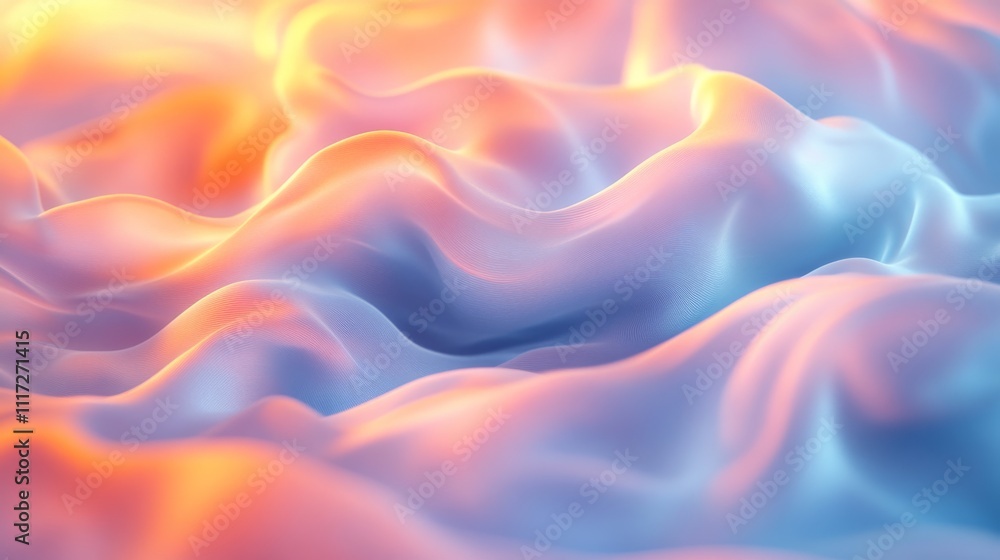 Obraz premium Fluid Vibrant Colour Waves Blending