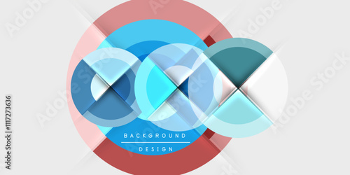 Target circle geometric abstract shapes. Vector Illustration For Wallpaper, Banner, Background, Card, Book Illustration, landing page