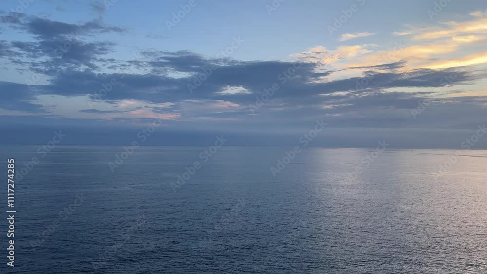 Sea blue water and dusk sky clouds at evening. Sea blue water and dusk sky clouds at evening.