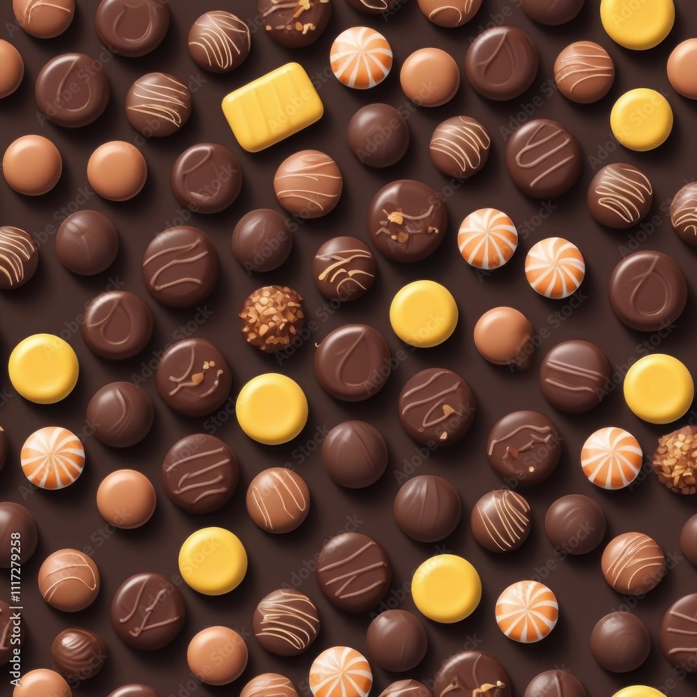 Fototapeta premium Dark Chocolate Bar Crafted for Cocoa Enthusiasts 