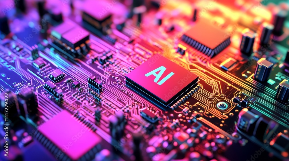 Futuristic technology and digital concept. Abstract chip with Futuristic technology and digital concept. Abstract chip with
