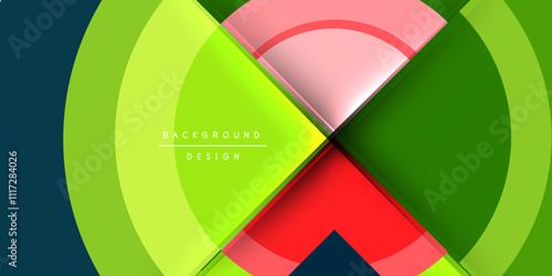 Target circle geometric abstract shapes. Vector Illustration For Wallpaper, Banner, Background, Card, Book Illustration, landing page